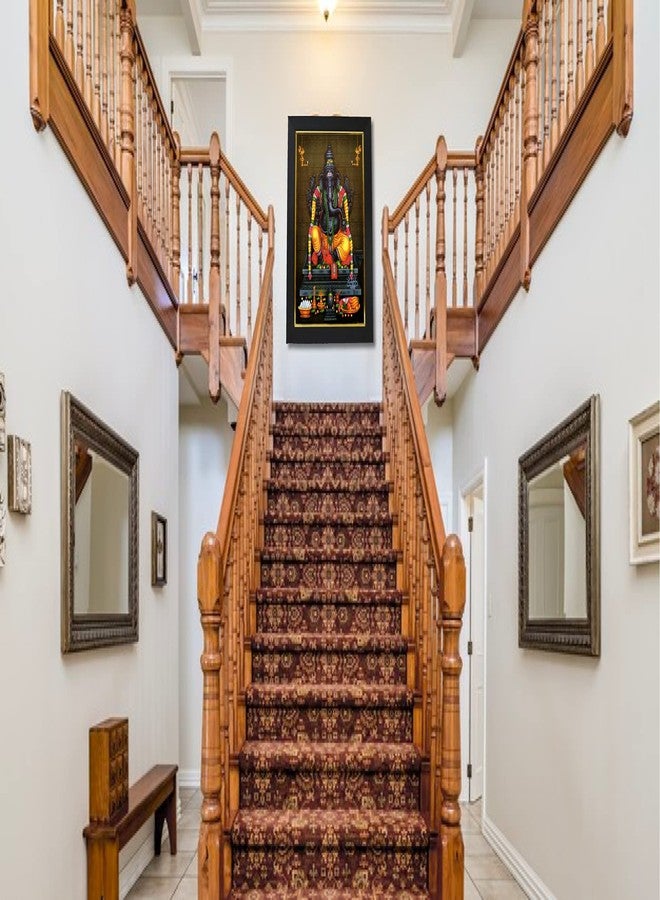 101Temples 101 Temples - Divinity Eternity Spirituality God Maha Ganapati God Wooden Photo Frame with Wall Hook, 1 Piece | 10” x 13”, Matt Finish - Image 5